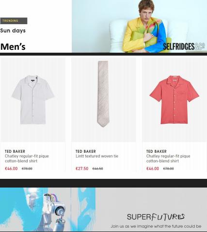 Department Stores offers in Epsom | Sun Days Men Sale in Selfridges | 20/06/2022 - 27/06/2022