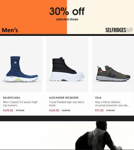 Department Stores offers in Dudley | 30% Off selected men shoes in Selfridges | 20/06/2022 - 27/06/2022