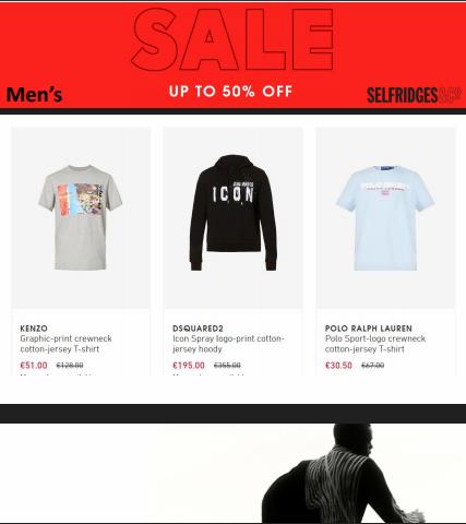 Department Stores offers in London | Men's SALE: up to 50% off  in Selfridges | 28/06/2022 - 06/07/2022