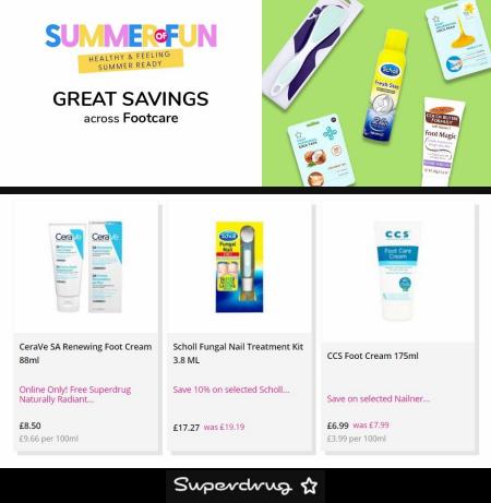 Superdrug catalogue in London | Great Savings Across Footcare | 12/05/2022 - 18/05/2022