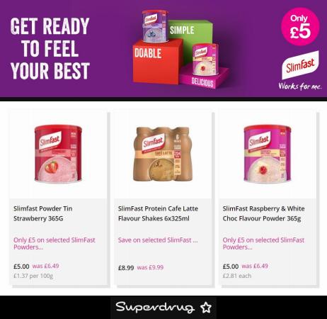 Superdrug catalogue in Birmingham | Save On Selected SlimFast | 13/05/2022 - 19/05/2022
