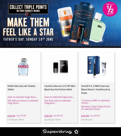 Superdrug catalogue | Father's Day Offers | 19/05/2022 - 19/06/2022