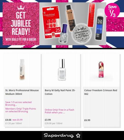 Pharmacy, Perfume & Beauty offers in Huddersfield |  Jubilee Deals Fit For A Queen in Superdrug | 25/05/2022 - 31/05/2022