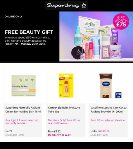 Pharmacy, Perfume & Beauty offers in Tamworth | Hot Summer Savings + Free Beauty Gift in Superdrug | 18/06/2022 - 27/06/2022