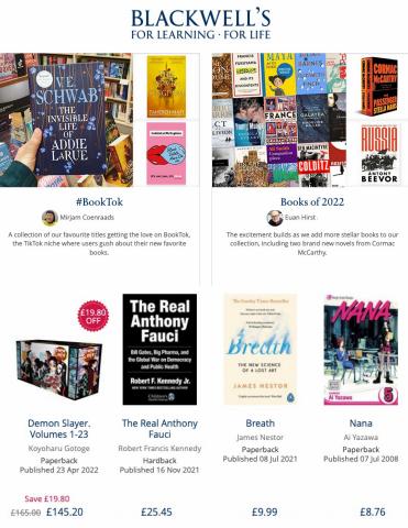 Blackwell's catalogue in London | Bestsellers  | 05/04/2022 - 01/05/2022