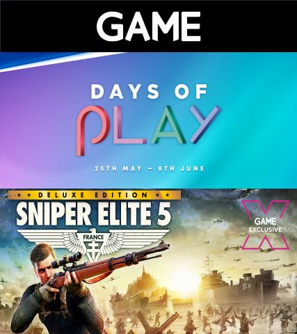 Electronics offers in Huddersfield | Days of Play in Game | 25/05/2022 - 01/06/2022