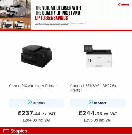 Staples catalogue in Birmingham | Canon Savings | 04/05/2022 - 31/05/2022