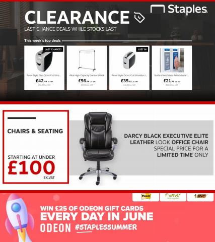 Electronics offers in Halesowen | Clearance Sale in Staples | 01/07/2022 - 11/07/2022