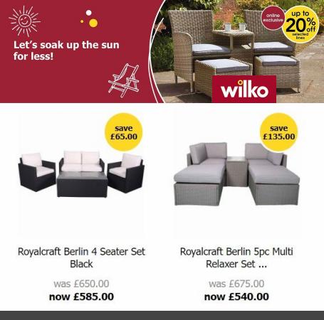 Department Stores offers in Croydon | Garden Furniture Offers in Wilko | 17/05/2022 - 23/05/2022