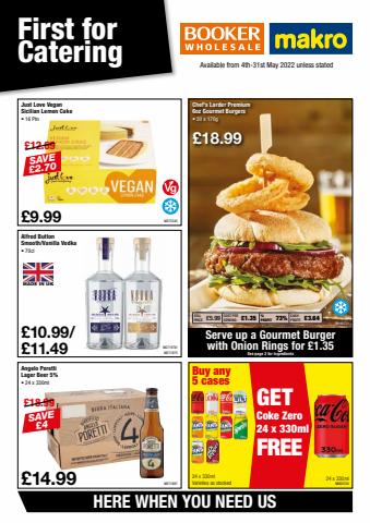 Booker Wholesale catalogue in Deeside | First for Catering | 04/05/2022 - 31/05/2022