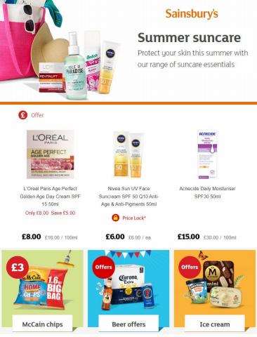 Sainsbury's catalogue in London | Summer Suncare Offers | 17/05/2022 - 23/05/2022