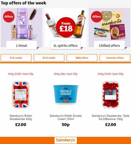 Sainsbury's catalogue in London | Top offers of the week | 01/07/2022 - 10/07/2022