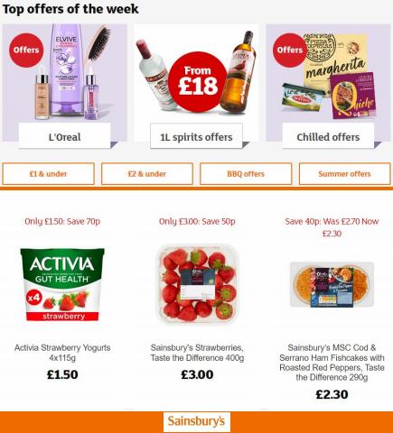 Sainsbury's catalogue in London | Top offers of the week | 01/07/2022 - 10/07/2022