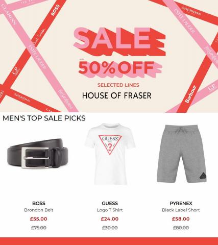 Department Stores offers in Leeds | Men's Top Sale Picks up to 50% off in House of Fraser | 24/06/2022 - 03/07/2022