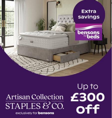 Home & Furniture offers in Bolton | Up to £300 Off Artisan Collection in Bensons for Beds | 16/06/2022 - 26/06/2022
