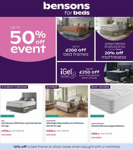 Home & Furniture offers in Guildford | Further discounts in Bensons for Beds | 30/06/2022 - 07/07/2022