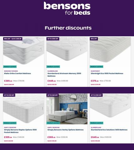 Bensons for Beds catalogue in Brighton | Further discounts | 30/06/2022 - 07/07/2022
