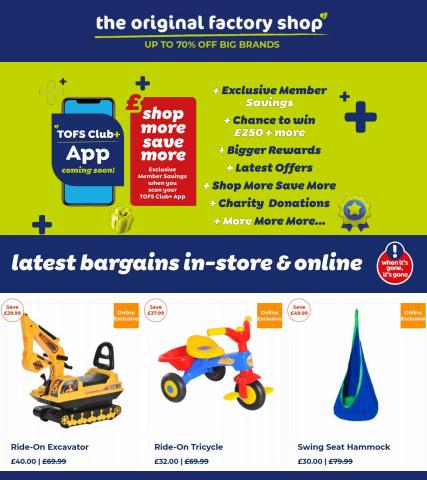 Home & Furniture offers in Brighton | Online Exclusive Indoor & Outdoor Toys in The Original Factory Shop | 30/06/2022 - 08/07/2022