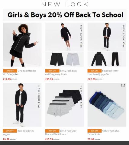 New Look catalogue in Leeds | Girls & Boys 20% Off Back To School | 27/06/2022 - 04/07/2022