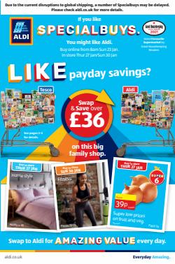 Supermarkets offers in the Aldi catalogue ( Expires tomorrow)