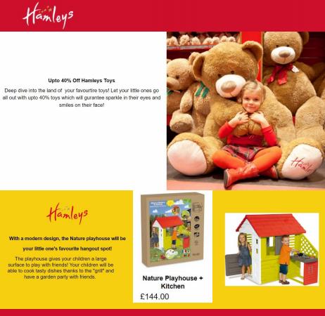 Toys & Babies offers | Up to 40% off Hamleys® Toys in Hamleys | 03/05/2022 - 17/05/2022