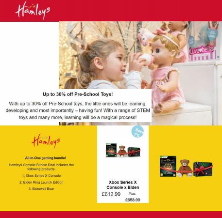 Toys & Babies offers | Up to 30% off Preschool Toys in Hamleys | 11/05/2022 - 17/05/2022