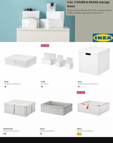 Home & Furniture offers in London | 4 for 3 SKUBB & BAXNA storage boxes in IKEA | 16/05/2022 - 22/05/2022