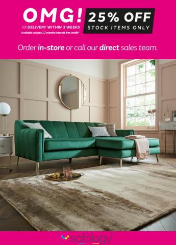 Sofology catalogue in Cheltenham | OMG 25% Off Stock Items Only | 13/04/2022 - 30/04/2022
