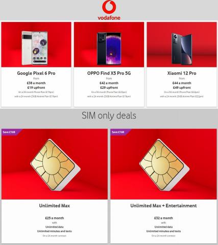 Electronics offers in Guildford | Vodafone Offers in Vodafone | 09/06/2022 - 28/06/2022