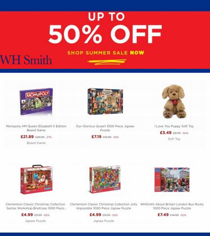 WHSmith catalogue | Toys Summer Sale up to -50% off | 30/06/2022 - 07/07/2022