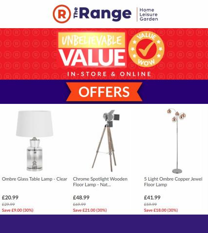 The Range catalogue in Wirral | Unbelievable value: Lighting | 29/06/2022 - 05/07/2022