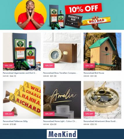 Department Stores offers in Sheffield | 10% Off Personalised Gifts in Menkind | 05/05/2022 - 18/05/2022