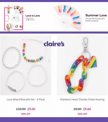 Claire's catalogue in Brighton | Pride Accessories offers | 04/07/2022 - 11/07/2022