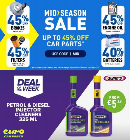 Cars, Motorcycles & Spares offers in Liverpool | Euro Car Parts Mid-Season Sale in Euro Car Parts | 17/05/2022 - 26/05/2022
