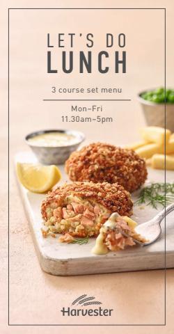 Harvester catalogue in London | Lunch Set Menu | 01/03/2022 - 30/04/2022