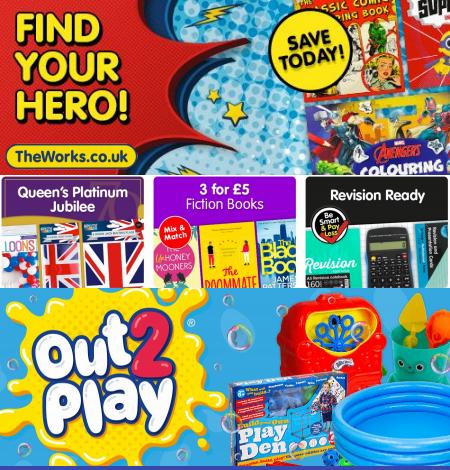Toys & Babies offers in Nottingham | Superheroes Offers in The Works | 17/05/2022 - 23/05/2022
