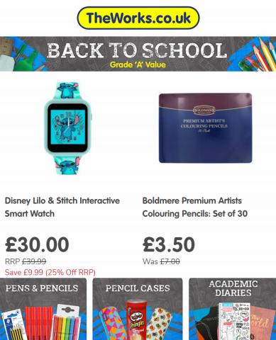 Toys & Babies offers in Manchester | Back to School! in The Works | 11/08/2022 - 25/08/2022