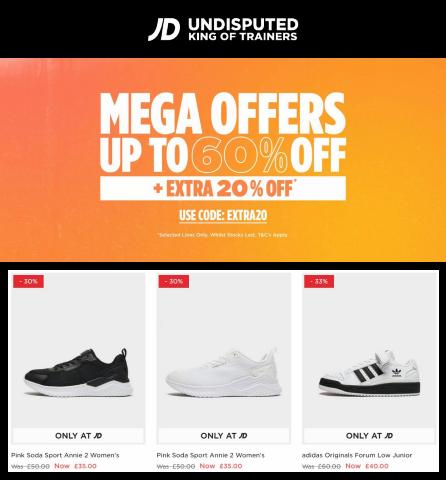 JD Sports catalogue in Liverpool | Mega Offers Up To 60% Off + Extra 20% Off | 17/05/2022 - 23/05/2022