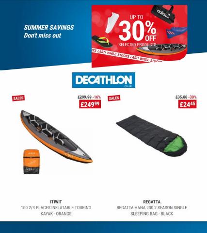 Sport offers in Rotherham | Summer Savings Up To 30% Off in Decathlon | 01/06/2022 - 28/06/2022
