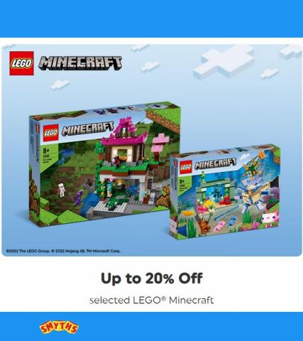 Toys & Babies offers | Up To 20% Off Selected LEGO® Minecraft in Smyths Toys | 13/05/2022 - 19/05/2022