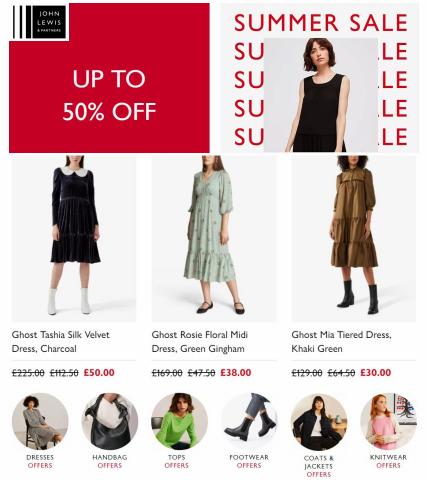 Department Stores offers in Leeds | Summer Dresses Sale: 50% off in John Lewis | 01/07/2022 - 10/07/2022