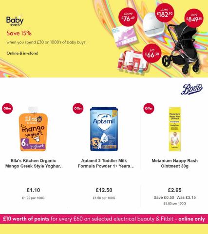 Pharmacy, Perfume & Beauty offers in Croydon | Baby Event -15% in Boots | 01/07/2022 - 10/07/2022