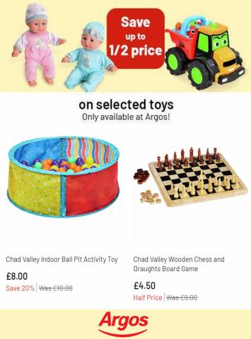 Argos catalogue in Nottingham | Save up to 1/2 Price on Selected Toys | 21/05/2022 - 31/05/2022