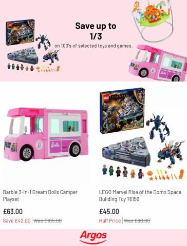 Department Stores offers in Huddersfield | Save up to 1/3 on 100's of Selected Toys in Argos | 26/05/2022 - 06/06/2022