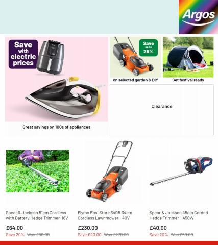 Department Stores offers in Stourbridge | Up to 25% Off on garden & DIY in Argos | 26/06/2022 - 04/07/2022