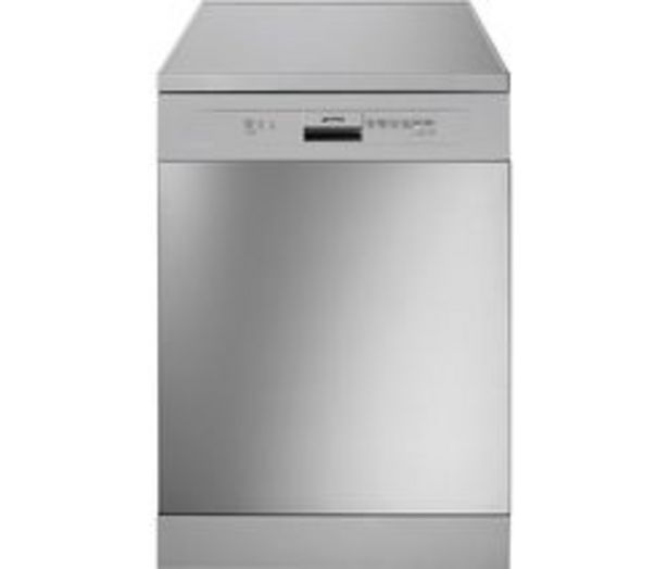 SMEG DFD13E2X Full-size Dishwasher - Stainless Steel & Silver offer at £419.99
