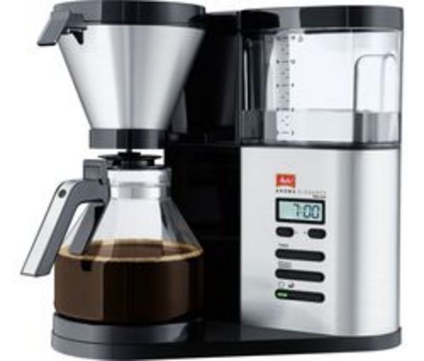 MELITTA AromaElegance Deluxe Filter Coffee Machine - Black & Stainless Steel offer at £94.99