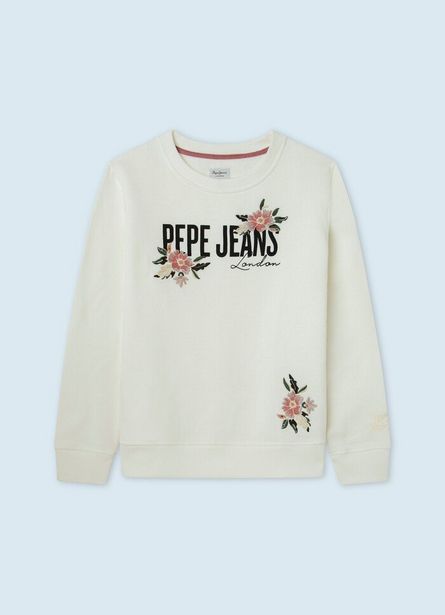 DAISY FRONT EMBROIDERY SWEATSHIRT offer at £35.4
