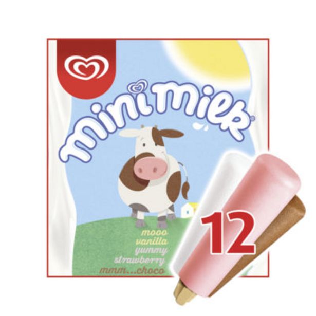 12 Vanilla Strawberry & Chocolate Ice Cream Lollies offer at £2.25