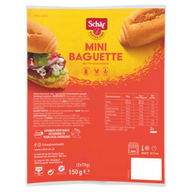 Gluten Free Mini Baguette offer at £1.5